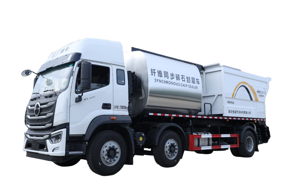 Beijing heavy-duty truck fiber synchronous crushed stone sealing layer vehicle