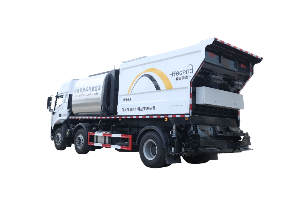 Beijing heavy-duty truck fiber synchronous crushed stone sealing layer vehicle
